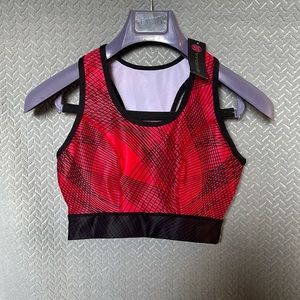 Red Low-Impact Sports Bra